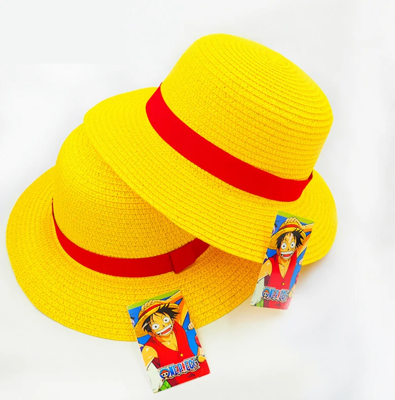 Японское аниме one piece Monkey D. Косплей Луффи соломенная шапочка для пляжа Хэллоуин