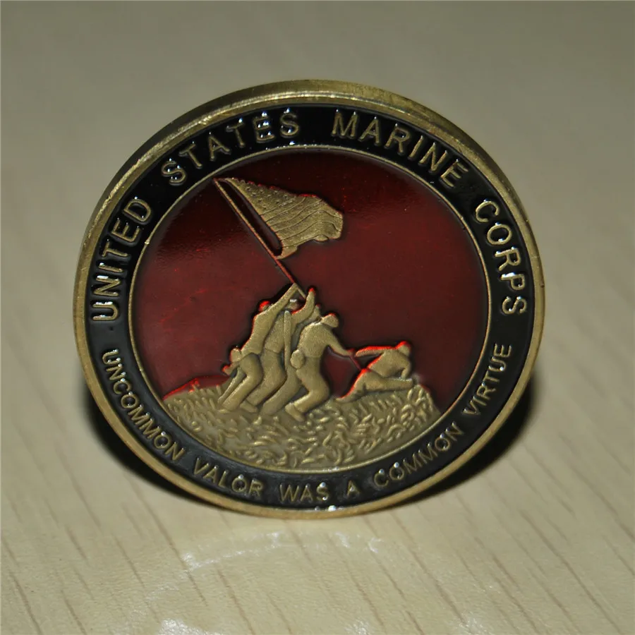 

US Marine Corps 2000 Version Challenge Coin-Uncommon Valor was a Common Virtue