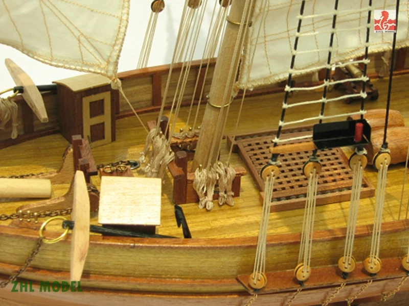 ZHL HARVEY1847 модель корабль дерево
