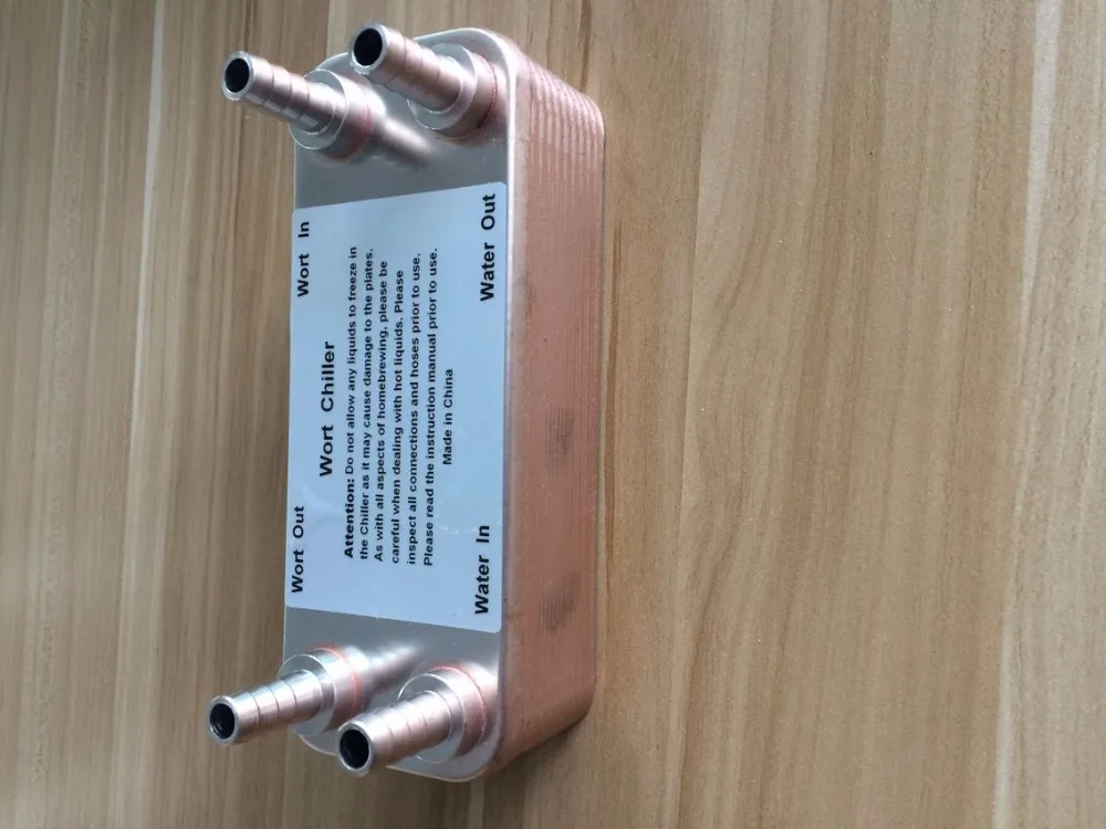 Бытовой пивоваренный охладитель для сусла 20 тарелок из нержавеющей стали 304 1/2