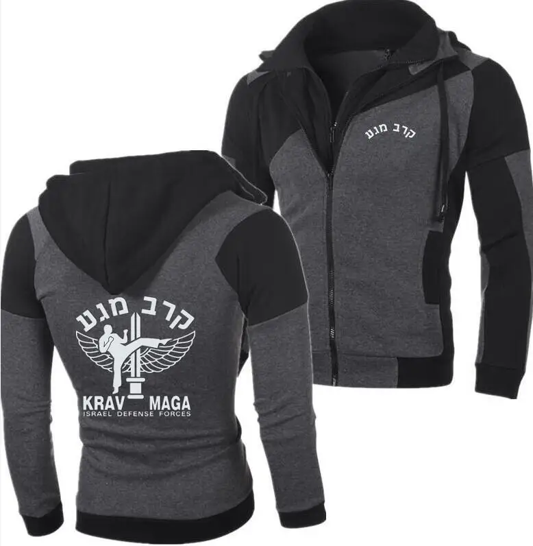 Весенне осенняя модная мужская флисовая толстовка с капюшоном Новинка krav Maga Israel