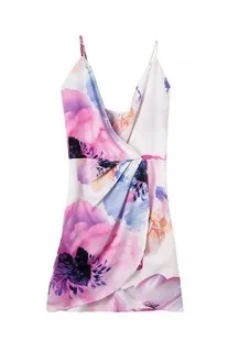 Deusa Moda Women Beach Dress Flower Sundresses Deep V Neck Print Sexy Mini Backless Party Club Bodycon Tunic Vestidos 2015 | Женская