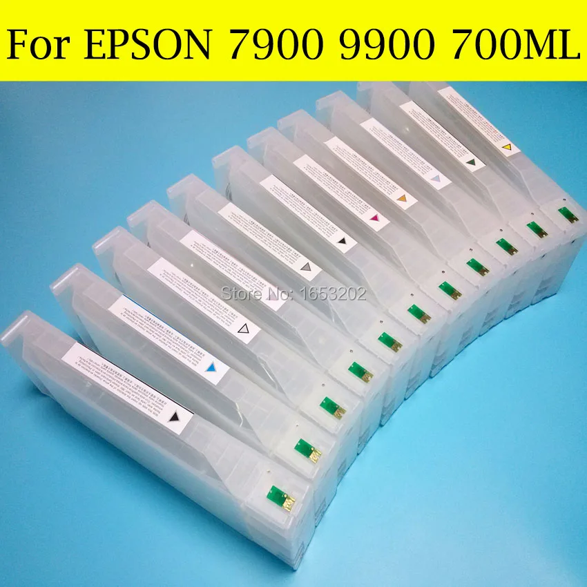 1 комплект Пустые заправляемые чернильные картриджи для принтера Epson 7900 9900 с