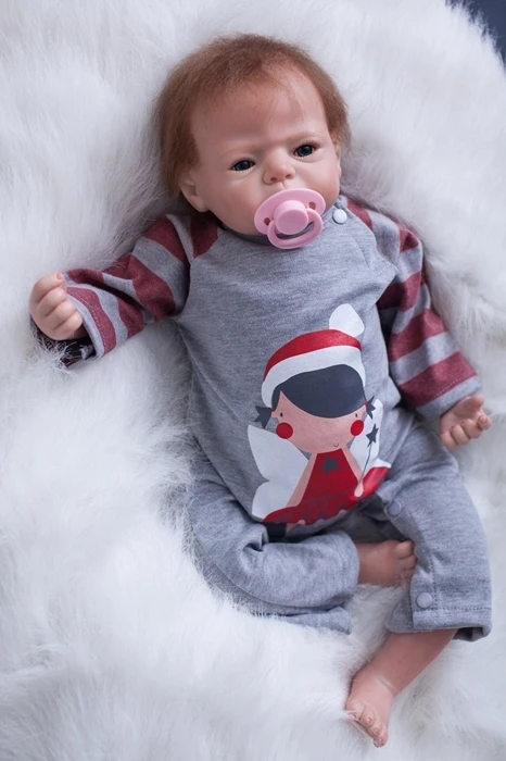 Реалистичная силиконовая кукла реборн ручной работы виниловая Кукла младенец