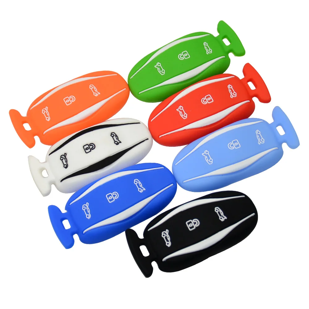 OkeyTech лучший силиконовый брелок для ключей чехол накладка Tesla Model S 75D 90D P100D пульт