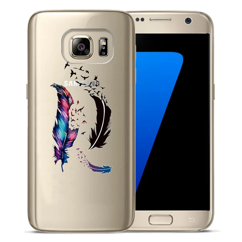 Чехол для телефона Samsung Galaxy A3 A5 2016 2017 J1 J3 J5 J7 TPU S3 S7 S9 plus Мягкий силиконовый чехол Flora
