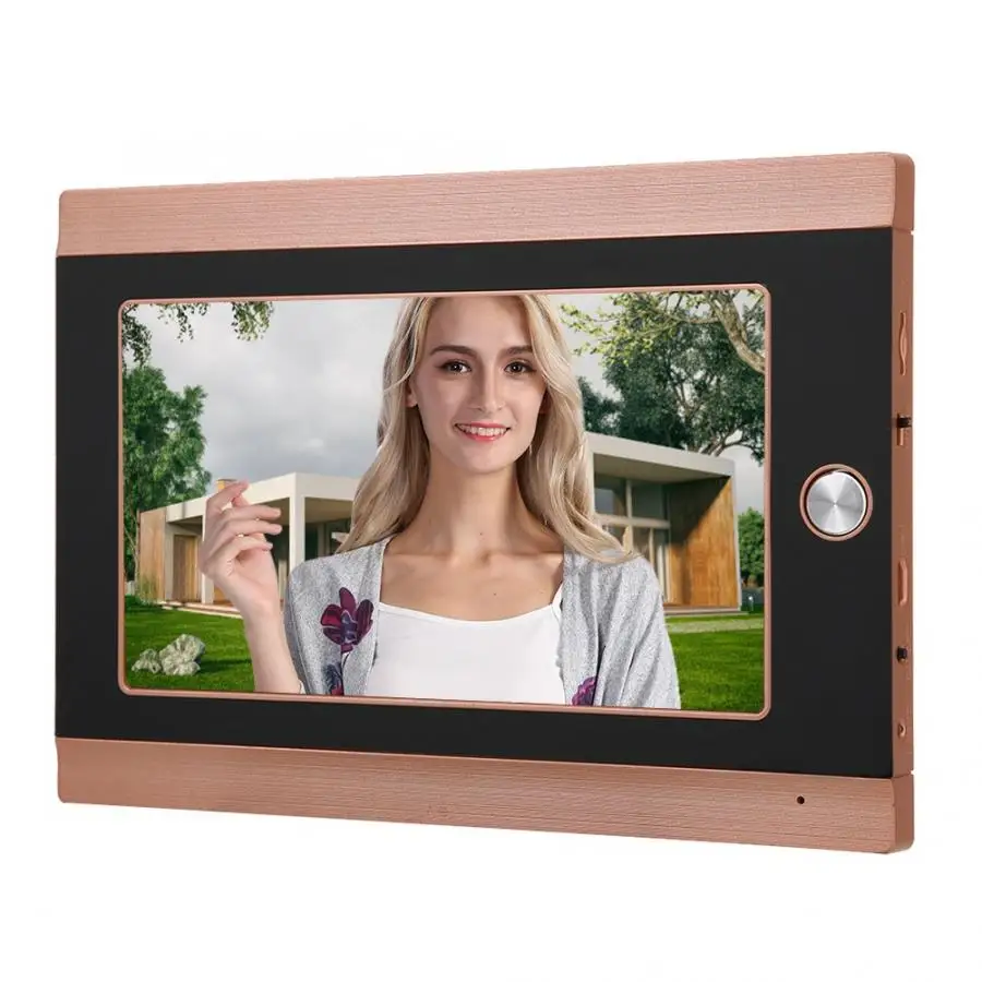 Wifi беспроводной дверной глазок звонок 7 дюймов ЖК-экран 720P HD PIR камера 16 Chime