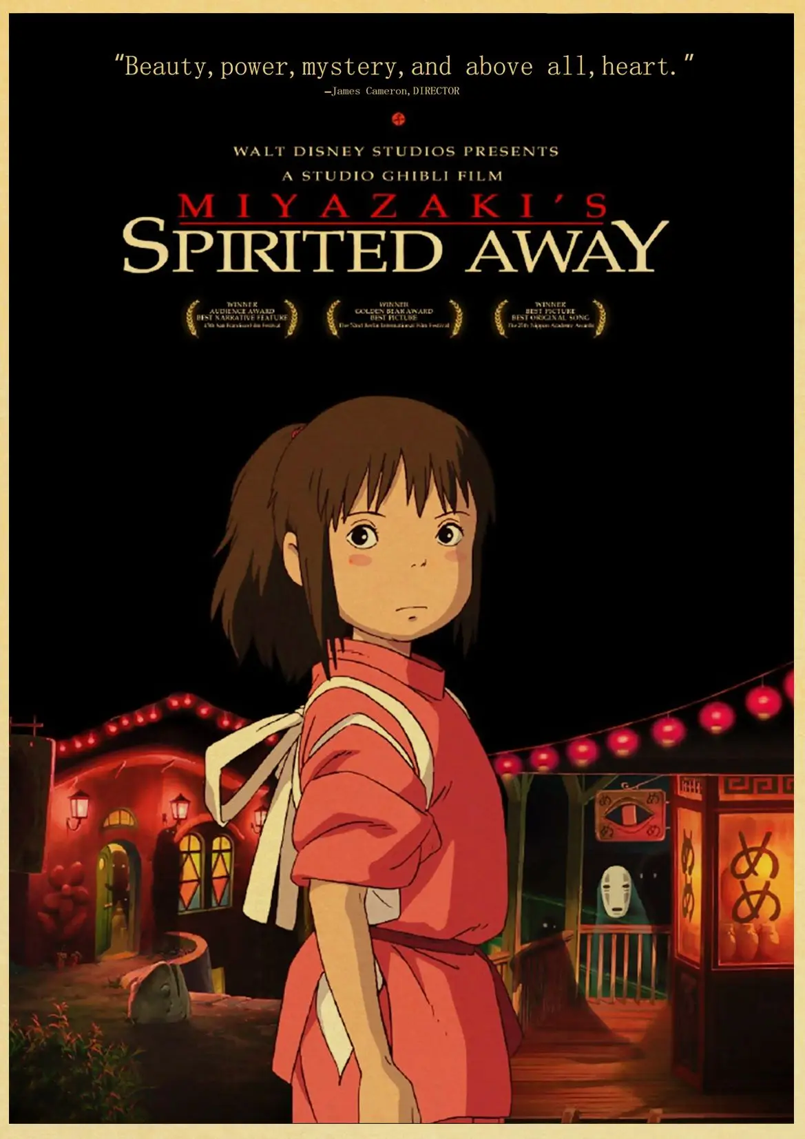 Ghibli Хаяо Миядзаки анимация Унесенные призраками ретро постер ВИНТАЖНЫЙ ПЛАКАТ Настенный декор для домашнего бара кафе для детской комнаты - Цвет: W007