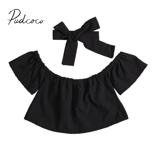 Pudcoco/2 предмета летний пуловер без рукавов с круглым вырезом Одежда для маленьких