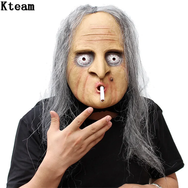 Новинка забавная латексная маска на Хэллоуин для стариков реалистичные