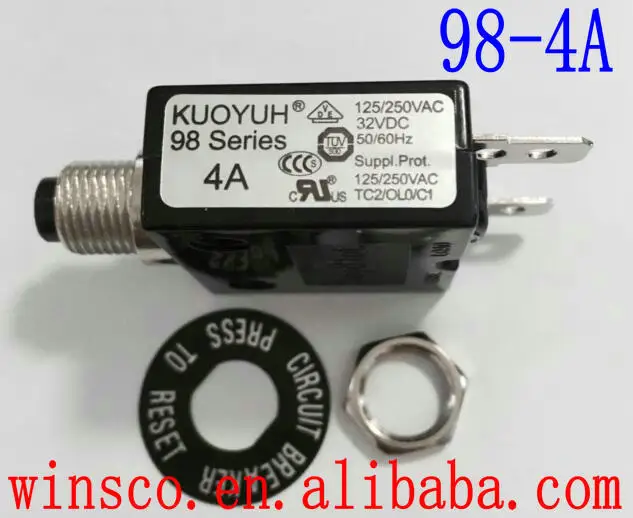 Выключатель тока 98 4A 100% KUOYUH SERIES 4A|circuit breaker|kuoyuh series |