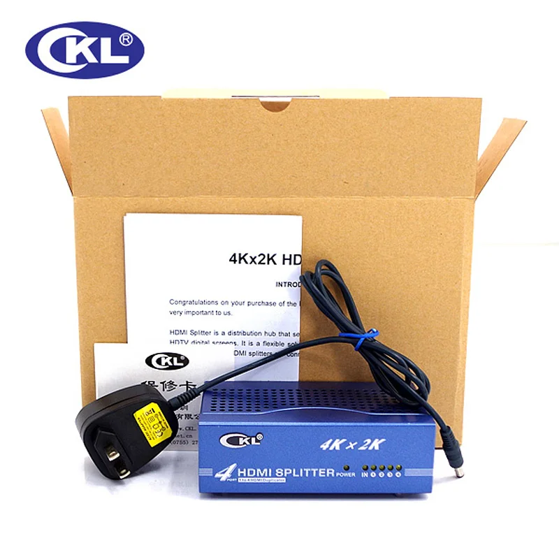 CKL 1 в 4 выхода HDMI сплиттер 4K 3D 1x4 дистрибьютор дубликатор для Xbox PS3 PS4 ПК DV DVD HDTV HD