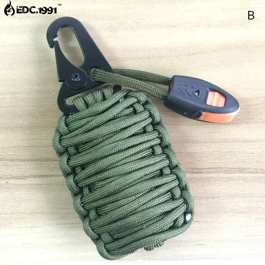 EDC GEAR 550 Paracord аварийный набор карманный нож рыболовные инструменты Открытый