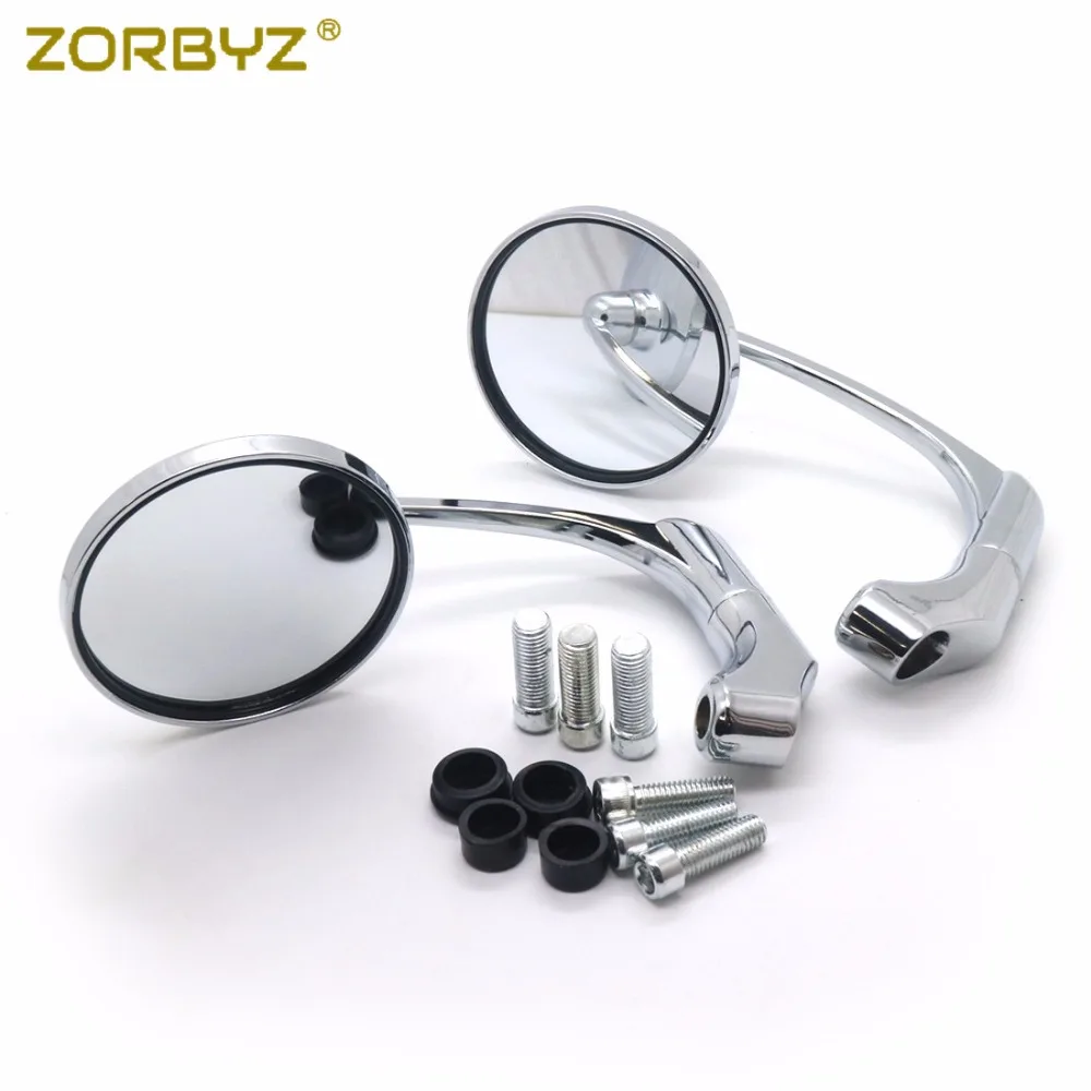 ZORBYZ 1 шт. мотоциклетные ретро круглые боковые зеркала заднего вида для GN125 кафе