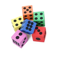2pcs foam dot dice for children adult entertainment learning accessory learning resources soft maths dice multicolor dice 2020