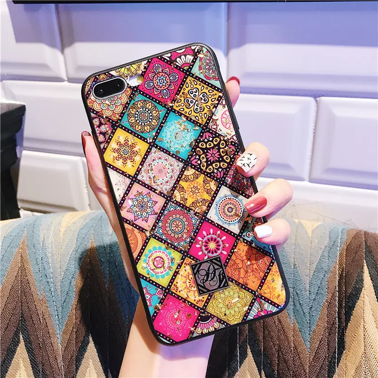 Роскошный художественный узор телефон чехол для iPhone 7 Puls 6 S 8 X XR XS Max Чехлы Ретро
