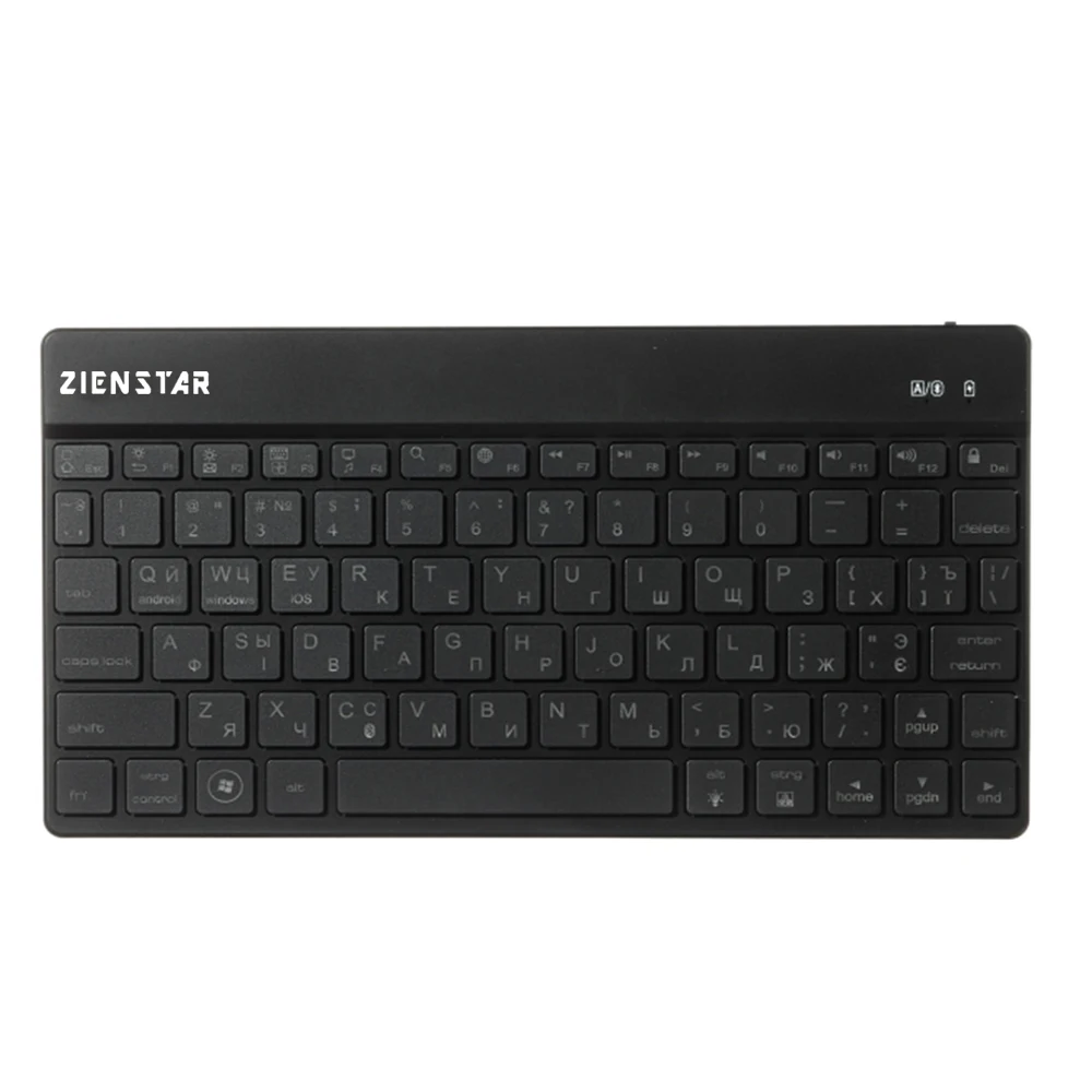 Zienstar высокое качество Русский беспроводной клавиатура Bluetooth с 7 видов цветов