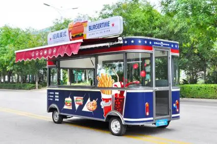 Средний мобильный быстрый Электрический грузовик для пищевых продуктов продажи