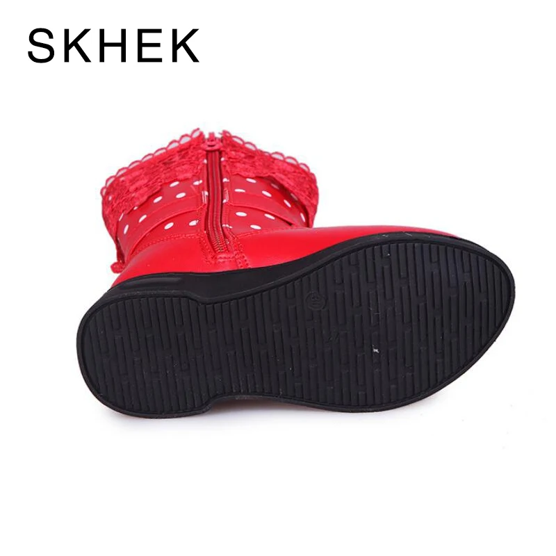 

SKHEK Girls Snow Boots New Fashion Comfortable Thick Warm Kids Boots For Children Winter Cute Boys Boots Princess Shoes