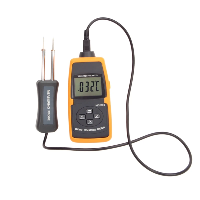 New Original High Sensitive Precision Handheld MD7820 Digital Wood Moisture Meter Tester Temperature Humidity Analyzer | Инструменты