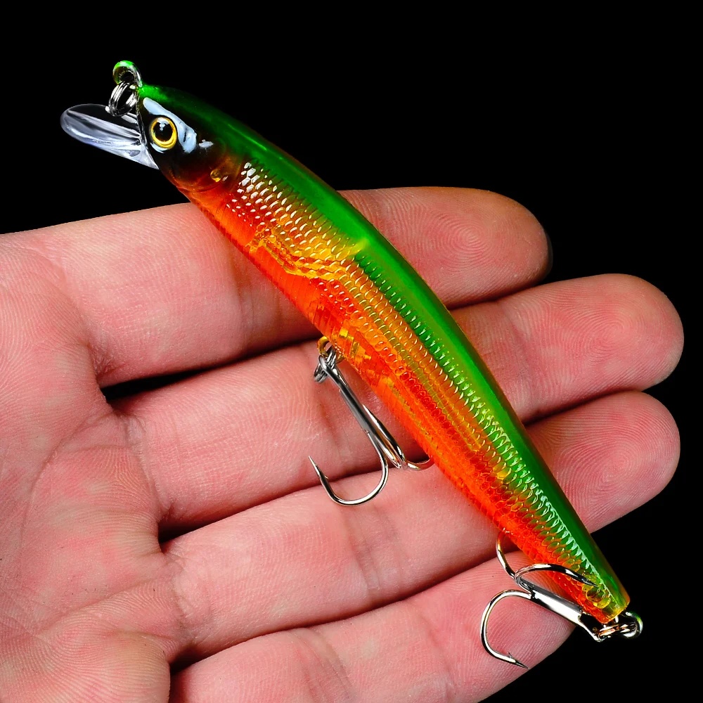 1 шт. с принтом FLYBASS Minnow искусственные жесткие 10 см 3 94 &quot/0 oz 8 5 г цветов рыболовные