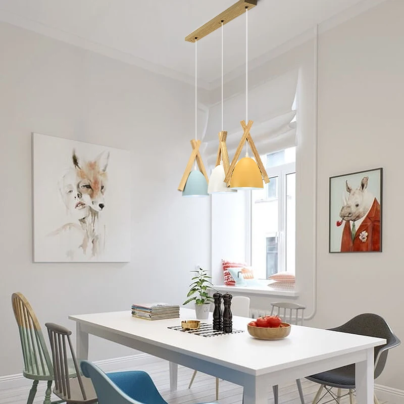 Nordic Hanglamp Современный стиль Лампы Фонари Креативный бар Подвесные светильники Led
