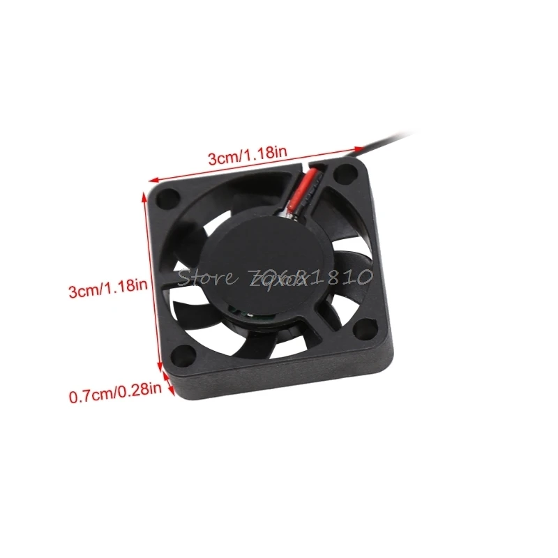 DC 5V/12V Small 2Pin Brushless 2-Wire 3007S Axial Cooler Cooling Fan 30*30*7mm Whosale&ampDropship | Электроника