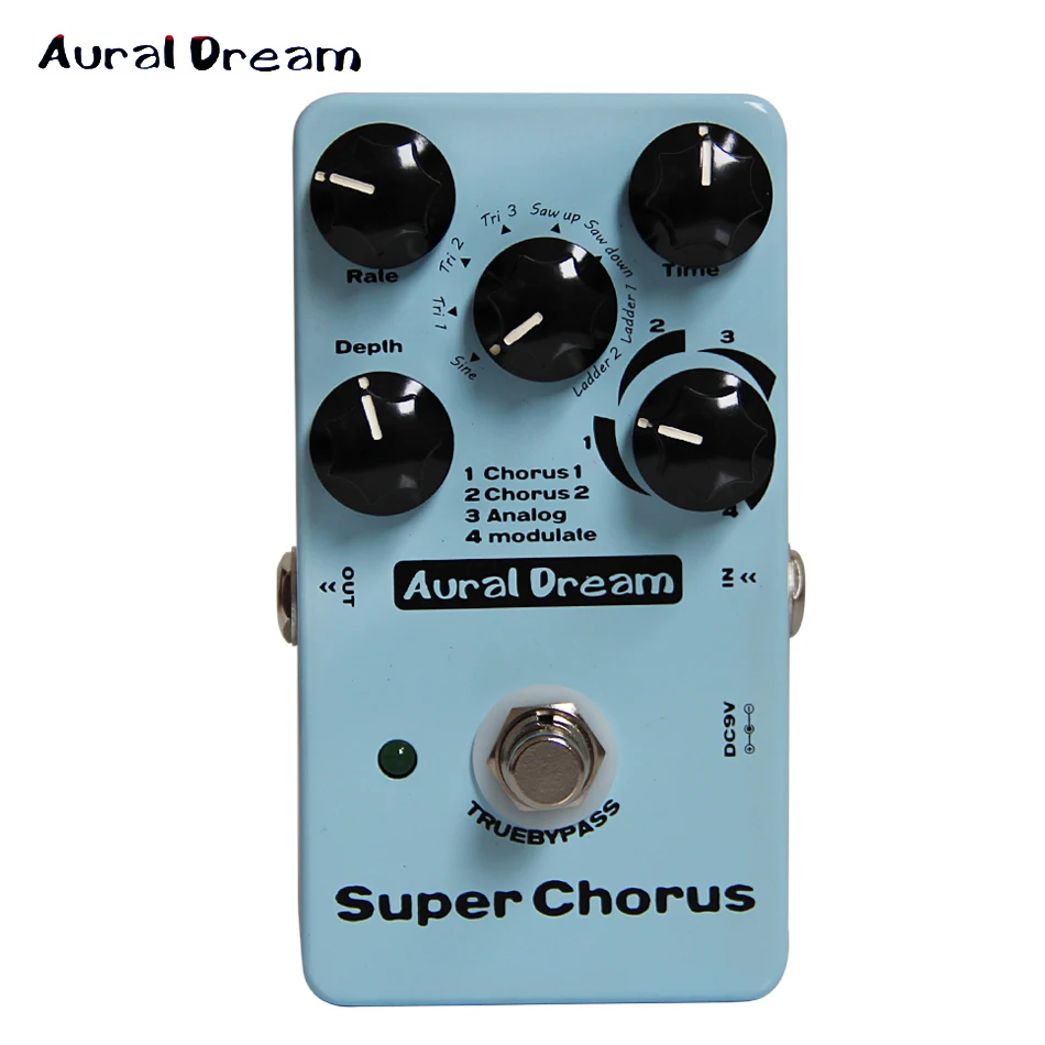 Звуковая педаль Aural Dream Digital Super Chorus с настоящим байпасным дизайном для