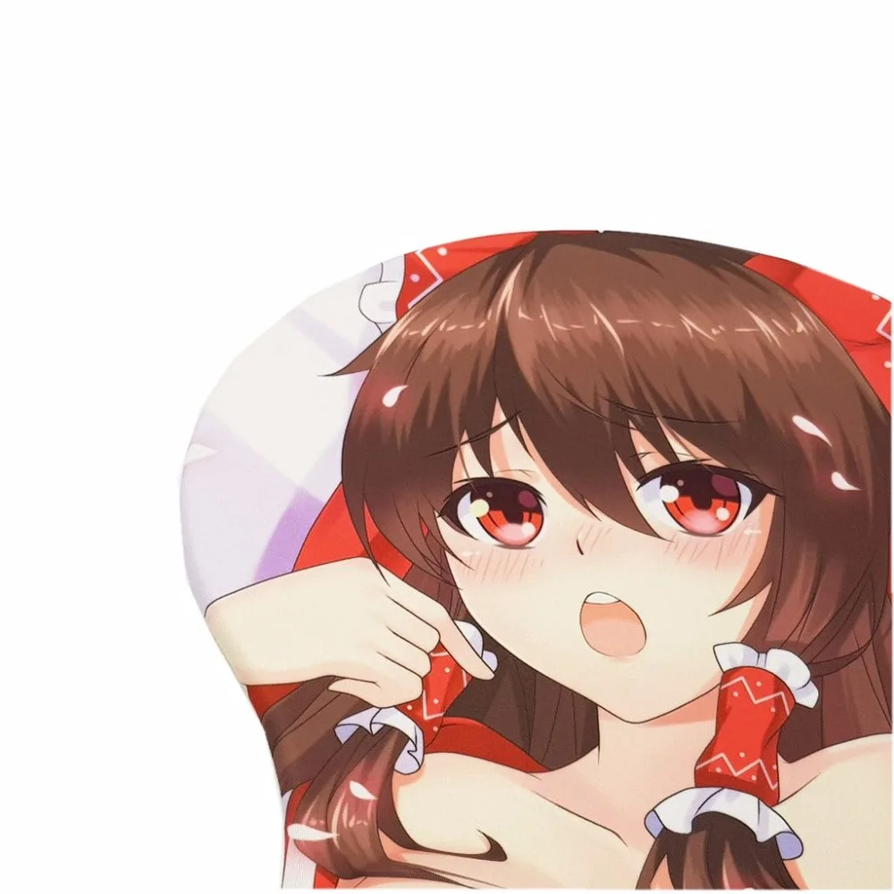 "Touhou Project" Хакурей рейму аниме 3D Oppai коврик для мыши подставка для запястья