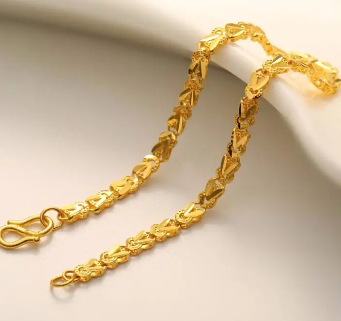 

Fashion 999 Solid 24K Yellow Gold Bracelet Women's Bracelet 6.72g