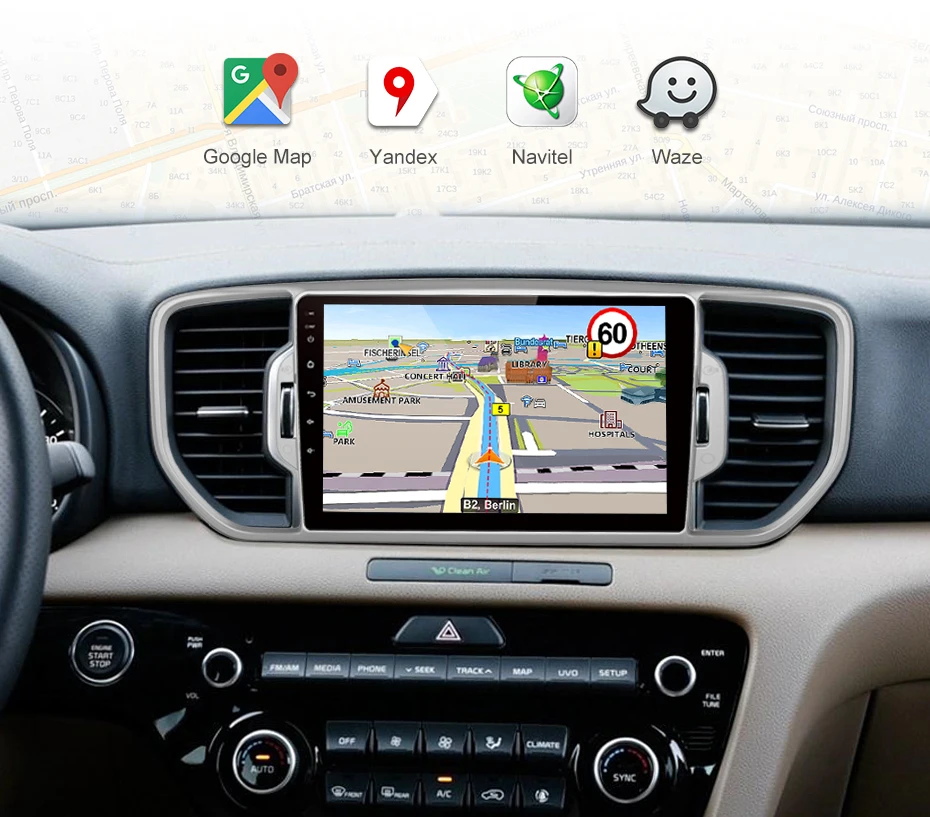 AWESAFE for KIA Sportage 4 KX5 Car Radio Multimedia video player GPS No 2din 2 din Android 8.1 2G+32G