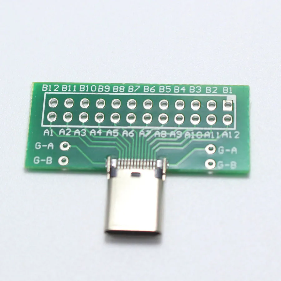 1 шт. USB 3,1 type C разъем 24 шпильки гнездо адаптер розеток для припоя провода и кабель 24 P печатная плата поддержка