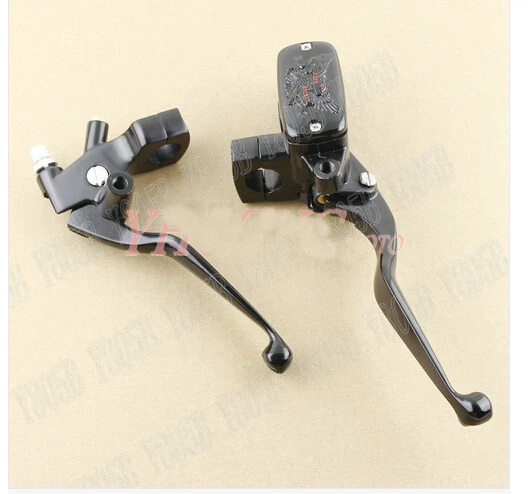 Рычаги сцепления Тормозные черные на руль для Yamaha VStar 400 650 1100 1300 Virago Xv 250 535 750 Road Star