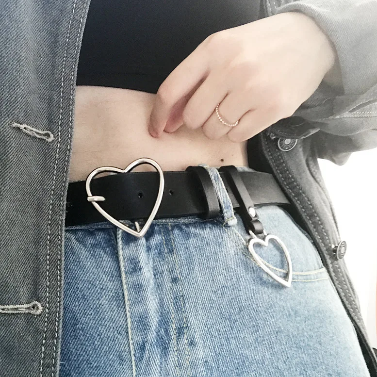 Дизайн Сердце застежка для девочек Горячая Любовь pin застежка с Студенческие милые подарки для girlfriend jeans панк бар пояс широкий женские