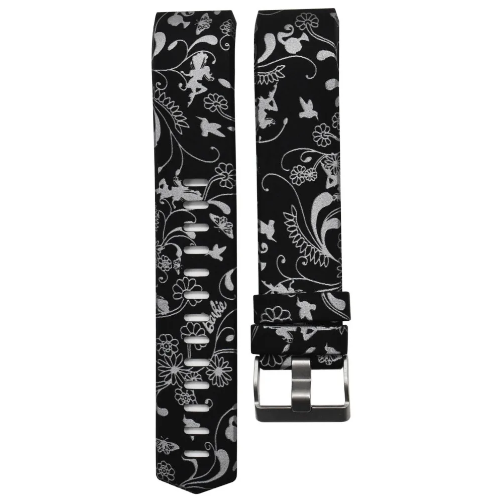 Для браслета Fitbit Charge 2 силиконовый браслет для печати Ремешки наручных часов