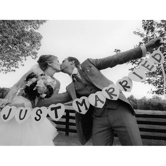 Бесплатная доставка Молодожены белое свадебное баннер/Photo Booth Реквизит Photobooth для