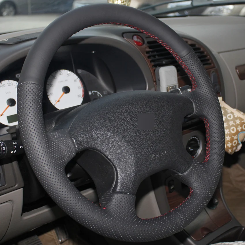 Черный кожаный чехол на руль для Citroen elysee c Xsara Picasso|Чехлы руль| |