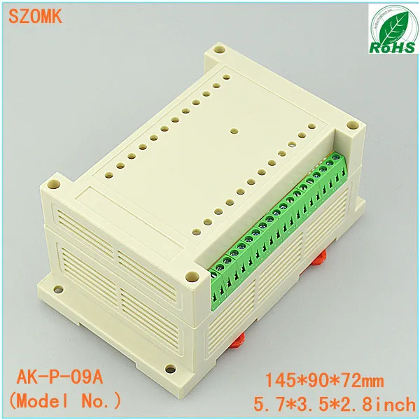 Электронный корпус project box с 2 клеммными блоками (10 шт.) прибора 145*90*72 мм