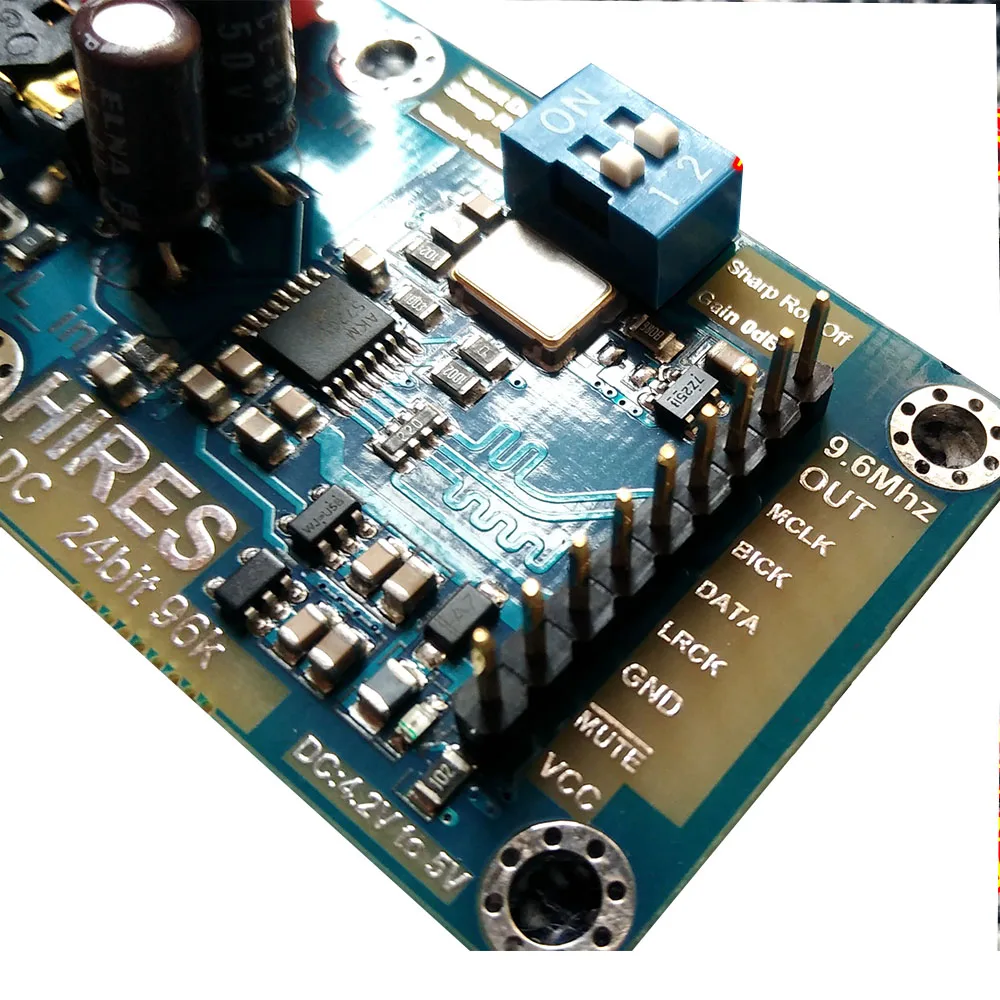 Ies ADC аналоговый аудио ies плата захвата модуль 24 бит 96 к выходной сигнал мастер