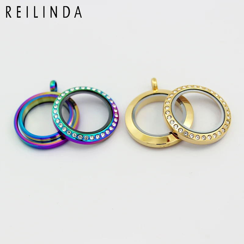 Оптовая продажа круглые 25 мм стразы из нержавеющей стали закручивающийся