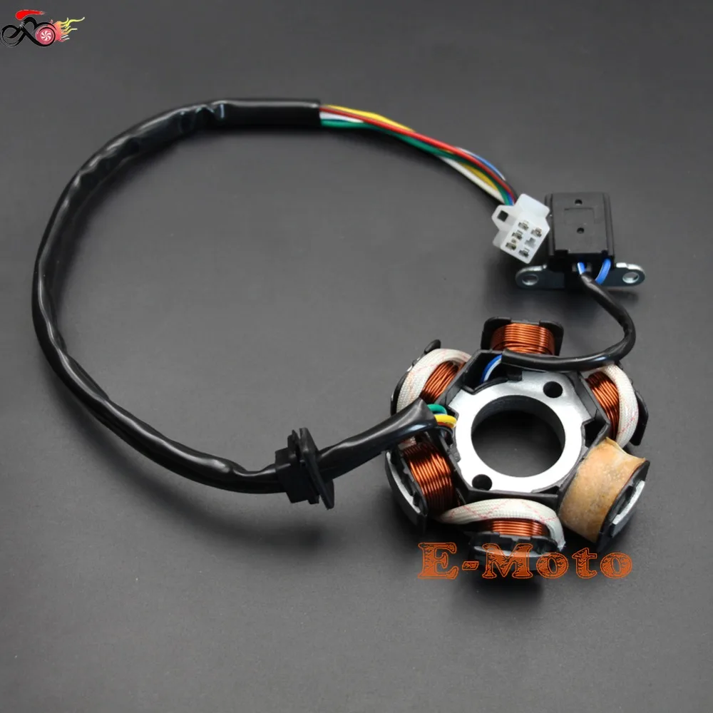 Статор 6 Полюс GY6 125cc 150cc Fly Vento Panterra крутой спортивный ATV скутер|Зажигание