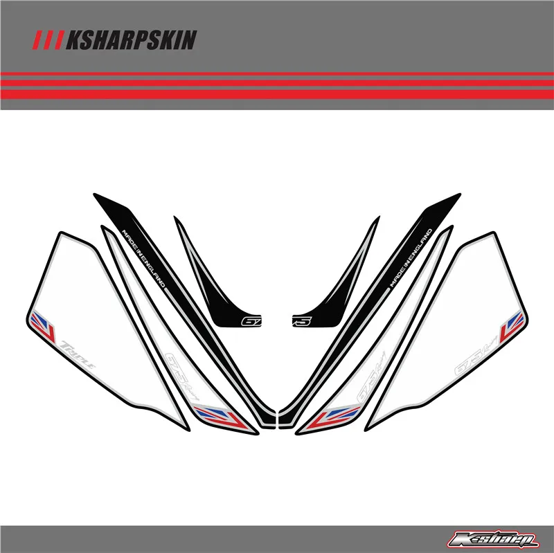 Передний обтекатель мотором цифровая доска 3D защитный гель для TRIUMPH Daytona 675
