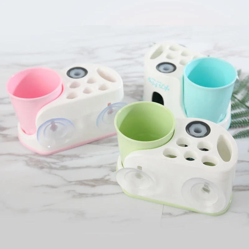 

Toothbrush Holder Creative Squeezer Automatic Wash Gargle Suit Bathroom Accessories Wash Cup Toothpaste Dispenser JWYJZ14