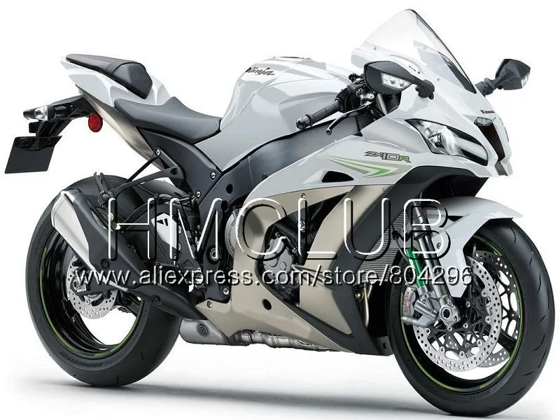 No. 12 Pearl White Инъекций завод зеленый для KAWASAKI NINJA ZX 10 сотрудников отдела исследований ZX10R 16, 17, 18, 42HM13 ZX 10R ZX1000 ZX 1000 ZX-10R комплект обтекателей - Цвет: No. 12 Pearl White