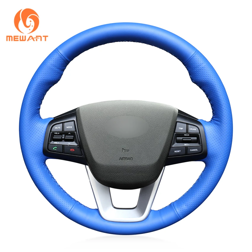 MEWANT синяя крышка рулевого колеса из искусственной кожи для hyundai ix25 2014 2016 Creta
