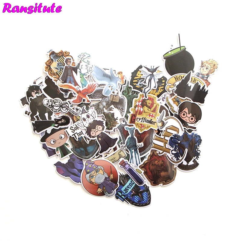 

R173 50pcs/set Magic And Witchcraft PVC Waterproof Fun Sticker Toy Luggage Sticker Motorcycle And Suitcase Notebook Sticker