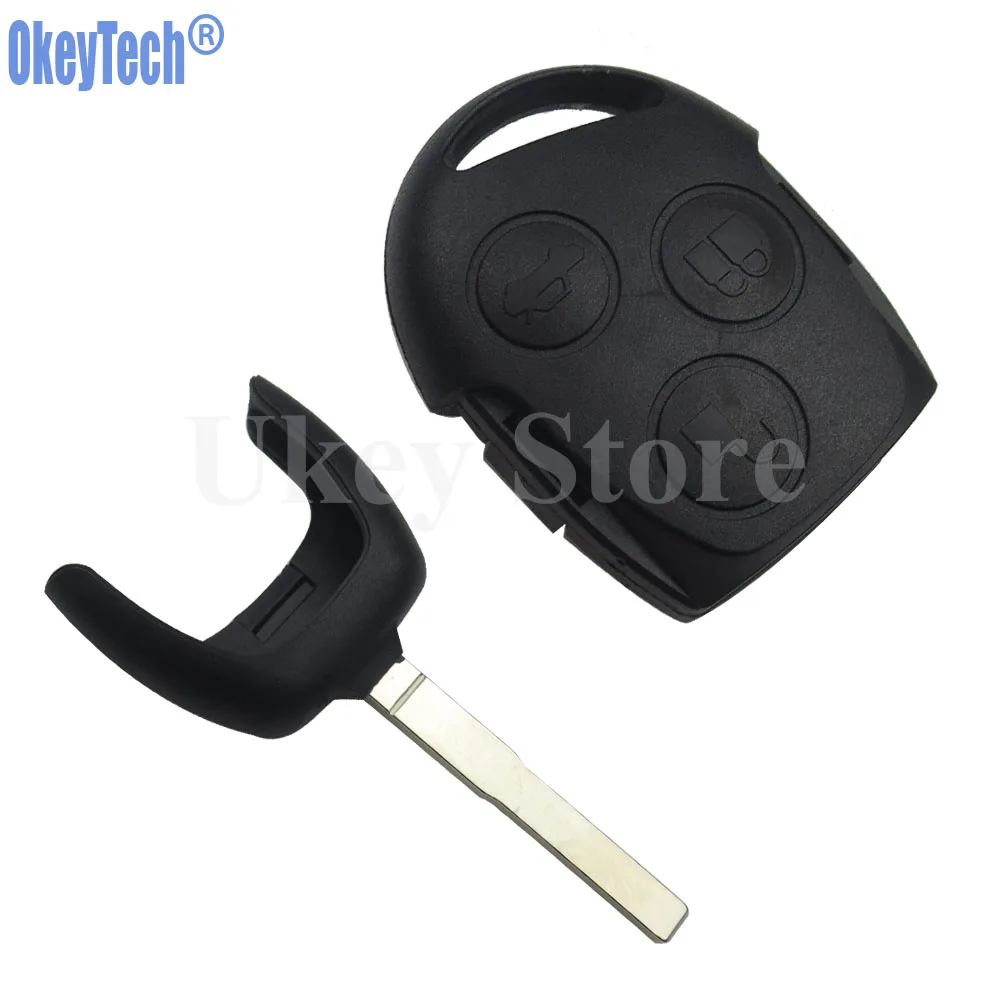 OkeyTech 3 кнопки дистанционного брелока 433 МГц 4D63 чип для Ford Focus Fiesta Mondeo Galaxy C Max S