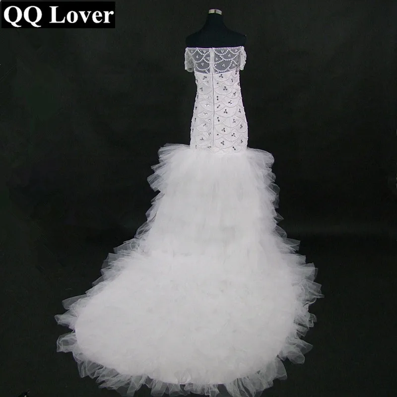 Новинка 2019 г. свадебное платье QQ Lover в африканском стиле с длинным шлейфом