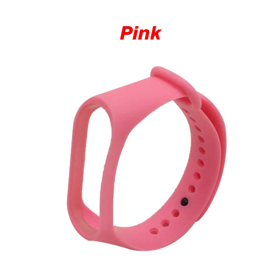 pink Браслет для Xiao mi band 4 mi Band 4 спортивный ремешок силиконовый ремешок для mi band 4 аксессуары браслет ремешок - Цвет: pink