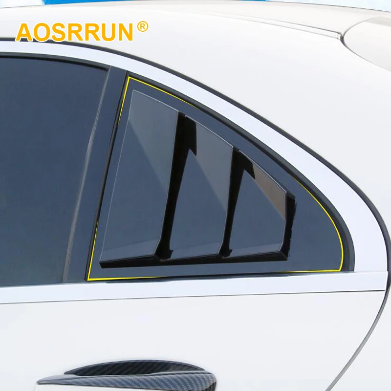 Для 2015 2019 Mercedes Benz C W205 mercedes w205 amg Class CLA W117 A W176 жалюзи отделка окна